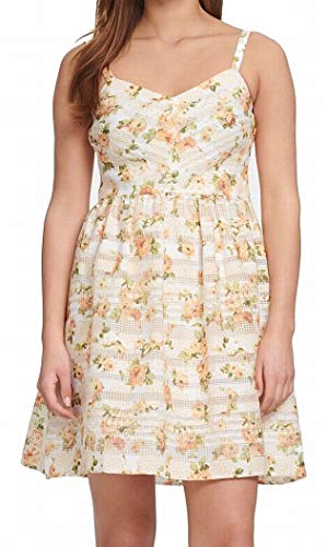 Robe décontractée Kensie imprimé floral jaune 36 vêtement été femme léger