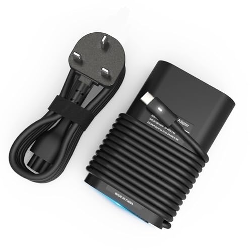 Universal 65W 45W USB C Laptop Charger for Dell Latitude Computer 5420 5520 7420 5540/XPS 13/Chrombook UK Type C, Lenovo HP Acer Asus Samsung Mac book pro, Fast USB-C AC Adapter Power Cord Supply