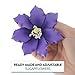 Global Sugar Art Clematis Purple Sugar Cake Flowers, 9 Count by Chef Alan Tetreault