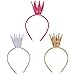 Produktbild WENTS Prinzessin Krone Haarreif Glitter Haarschleife Baby Geburtstag Party Tiara 3 Stück