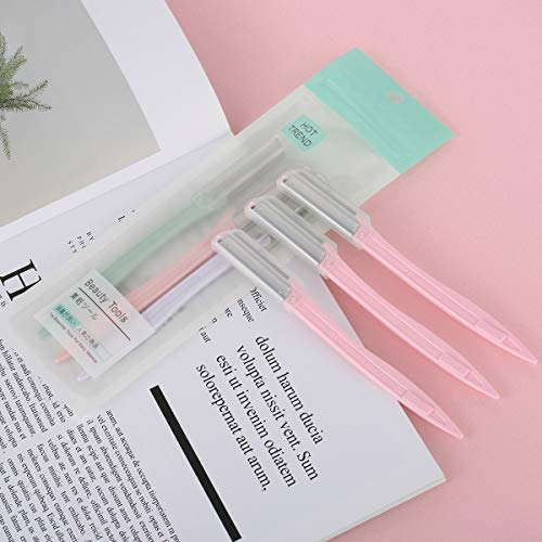 Augenbrauen-Rasierer, Wange, Gesichtshaarentferner, Pfirsich-Rasierer, Damen-Trimmer, Rasier-Pflegeset, 3-teilig (Rosa) - Image 5