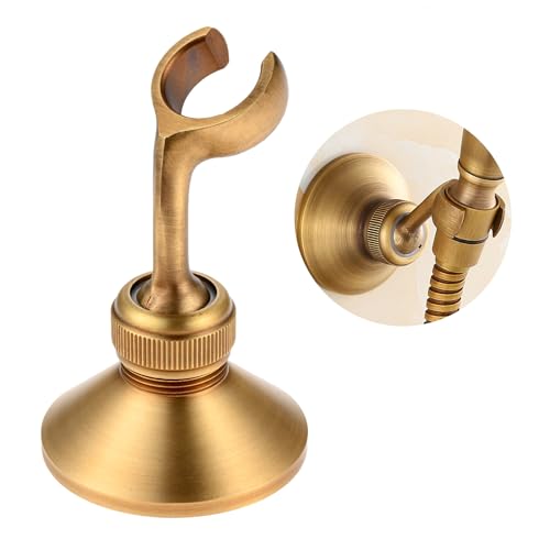 DRELD Vintage Shower Bracket, 360°Adjustable Brass Shower Bracket with Screw and Expansion