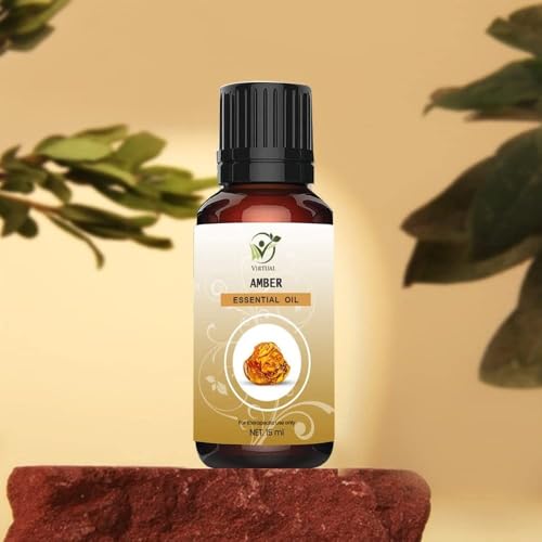 Image of VIRTUAL Amber Essential Oil 15ml | 100% Pure & Natural Undiluted Oil | Aromatherapy Essential Oil for Skin, Hair & Relaxation | Long Lasting Fragrance Oil