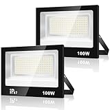 URTBST 100W Focos Led Exterior,Patio (2 Piezas)