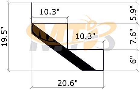 MTB Black Steel Stair Riser with 1/2/3/4/5/6/7 Steps