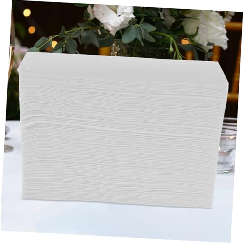 Servilletas blancas desechables de 100 unidades para mesas y eventos elegantes 8