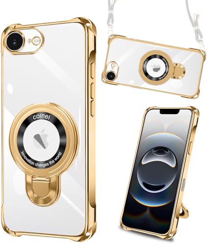 iPhone 16e �P�[�X iPhone 17e �P�[�X �����O�t�� �A�C�t�H��16e/17e �X�}�z�P�[�X MagSafe�Ή� �N���A ��phone 16e �J�o�[ ��phone 17e �J�o�[ �ԍڃz���_�[ ���C�A���X�[�d �ϏՌ� ���͋� �S�ʕی� 