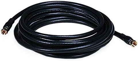 Coaxial Cable,RG-6,15 ft.,Black