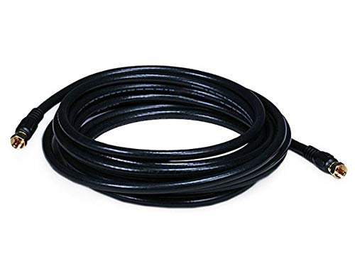 Image of Coaxial Cable,RG-6,15 ft.,Black