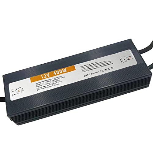 Led Driver 12V 400W Led Power Supply Waterproof Ip67 Ac96-265V To Dc 12V Low Voltage Output Transformer For Indoor Outdoor Led Strip Lights #TOP1