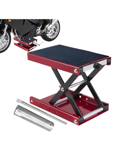 Generisch Sollevatore a forbice per moto, portatile, sollevatore compatto pesante, con sgancio rapido, per garage, ATV, officina, manutenzione