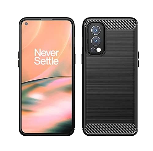 Image of Hybrid Carbon Fiber Back Case for Oneplus Nord 2 (Black)