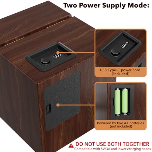 Image of Racokky Watch Winder for Automatic Watches, Anti-Magnetic Single Watch Winder Box for Rolex, Luxury Wooden Case, Quiet Japanese Motor, Soft Velvet Pillow, Battery or Type-C, Premium Gift for Men