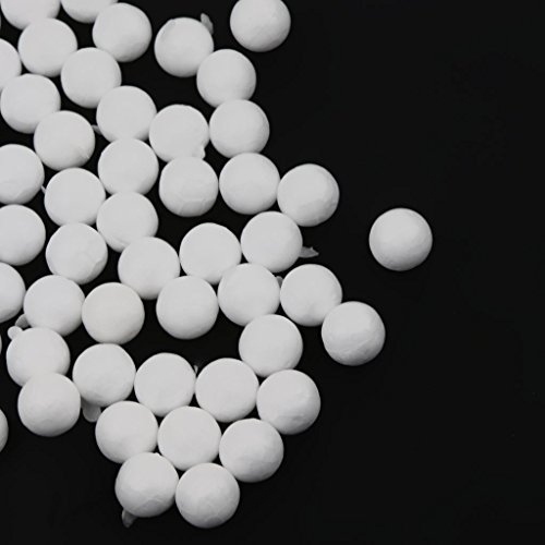 Bonarty 300 peças 10 mm, 15 mm, 27 mm, bolas de isopor sólidas para festas de casamento