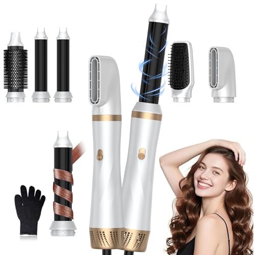 Air Styler Hair Stylers Airbrush 5 in 1 Multi Styler Blow Dryer Brush 800W Hair Stylers for Women Volume Air Curler for Women Volume Curl Smooth