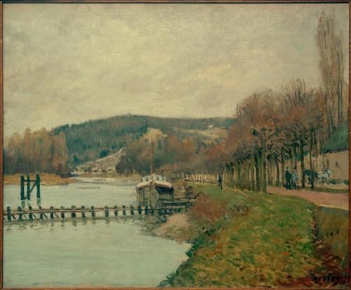 Toile les Coteaux de Bougival Alfred Sisley pour décoration salon moderne chaleureux