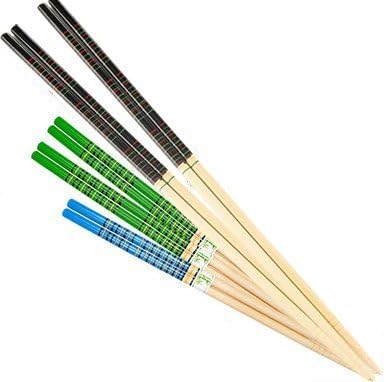 East and West [ 5 Pairs ] Long Cooking Bamboo Chopsticks