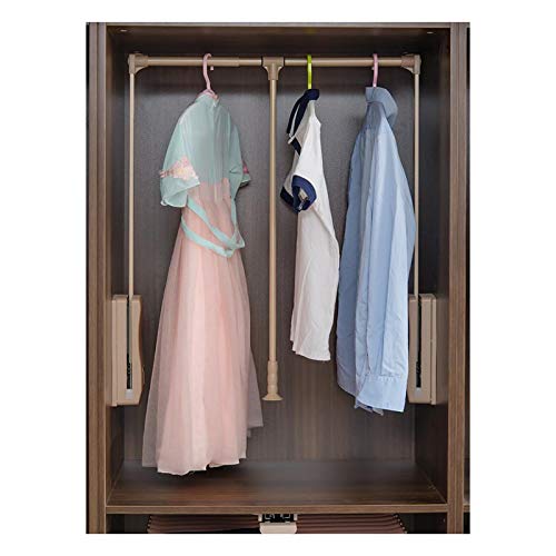 Penderie escamotable réglable 450-1150 mm charge 30 kg pour armoire haute