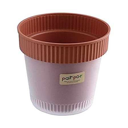 Amazon Co Jp 植木鉢 ペアポット 丸鉢 直径１３ ３ 高さ１２ｃｍ ブラウン Diy 工具 ガーデン