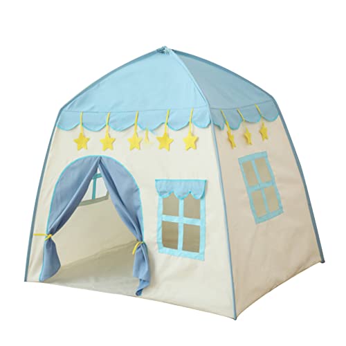 XVHOAB Princess Castle Kids Play Tent Large Fairy Playhouse 51.18x 39.37 51.18 Pulgadas Topa de Tipi para niños Cumpleaños para niñas Azul ..