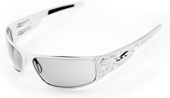 ICICLES Big Daddy Bagger Transition Lens Sunglasses with Chrome Flames