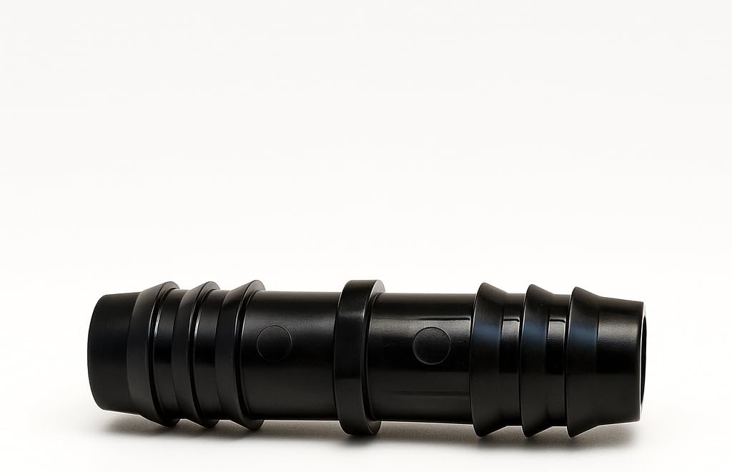 1/2" Barbed Fittings .520" ID (16 mm)(Black)(10 Packs) (COUPLING)
