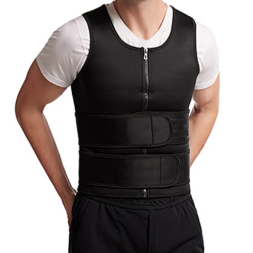 Traje de sauna adelgazante hombres camisa moldeadora deporte