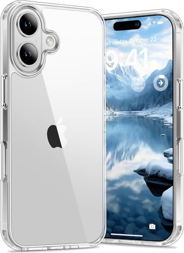 Image of ClearPC Clear Hard PC Case for Apple iPhone 17, Anti-Yellow Transparent Back Cover, Anti-Scratch, Raised Camera Protection, Shockproof, Wireless Charging Compatible, Non Yellowing (Clear)