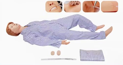 Patient Nursing Skills Training Manikin Training CPR Simulator Basic Dummy Life Size Full Body Mannequin Anatomical Human Model for Students Nursing Education Teaching Medical Training Skills (Female)