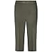 Price comparison product image Sians Fashions Ladies 3/4 Bowling Half Elasticated Waist Short Leg Cropped Trouser with Two Side Pockets Size UK 10-22 (UK 10, Charcoal Grey)