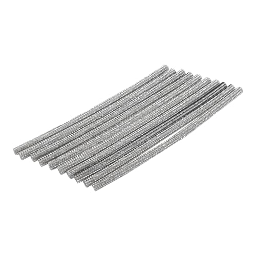 Hihaha Air Vent Decoration Strip/for All Straight Air Vent Outlet for Car Interior Air Vent Decoration Strip/Durable PVC, Rhinestones / 10 Pcs White