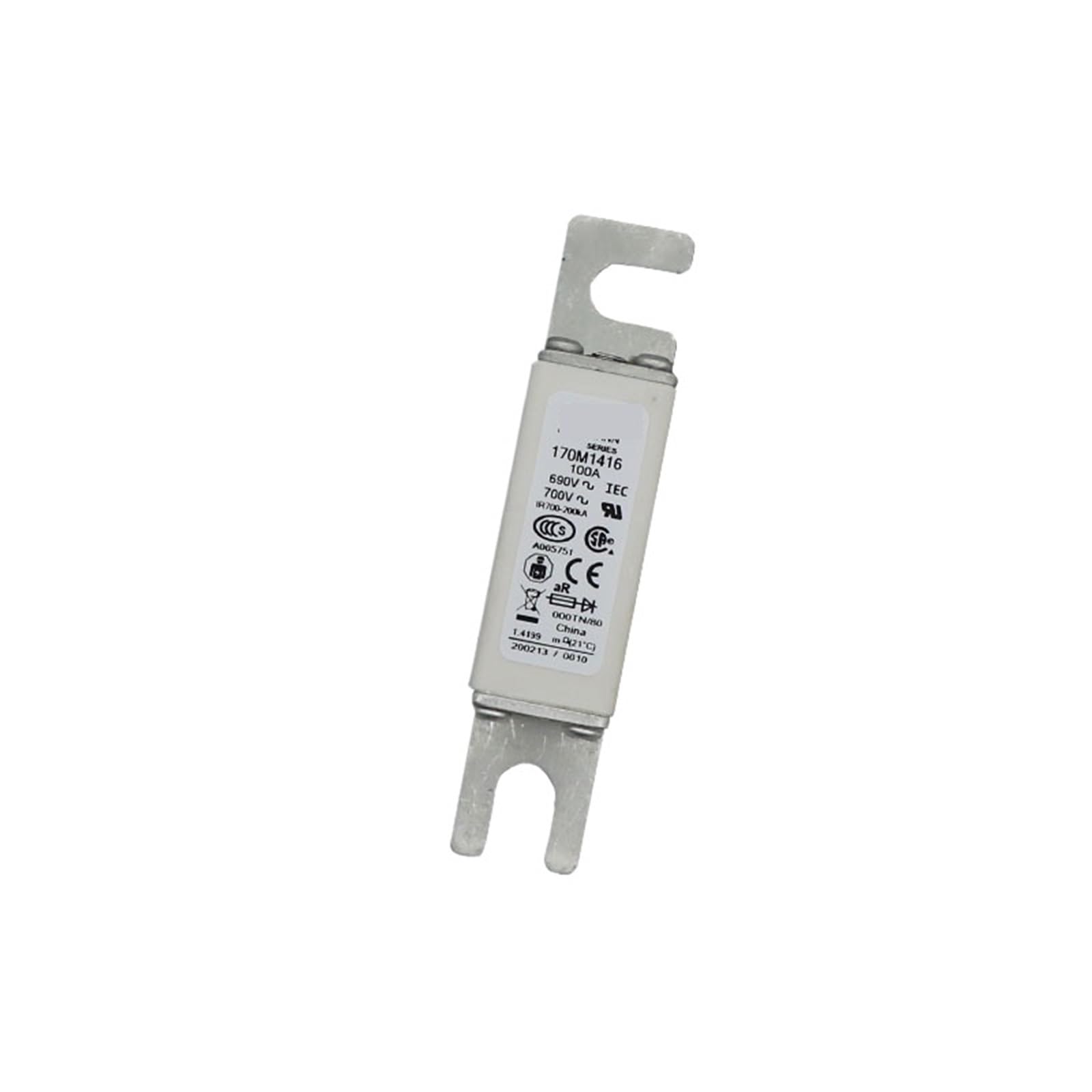 Fusible 170M1416 170M1417 170M1418 de alto voltaje para protección 4