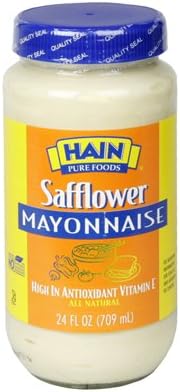 Hain Pure Foods Safflower Mayonnaise 24 Oz (Pack of 6)
