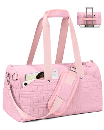 Vogewood Bolsa de viagem para viagem, bolsa de ginástica para mulheres, bolsas de mão acolchoadas, bolsa leve de fim de semana com bolso de higiene molhada, presente para mulheres, mãe, esposa, irmã