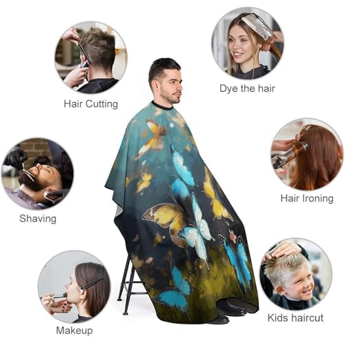 Capa para peluquería unisex con cierre ajustable miniatura 3
