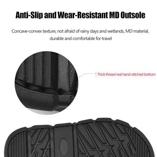 Men's Closed Toe Leather Fisherman Adjustable Lightweight Outdoor Beach Sandals Comfortable Summer Leather Hiking Beach Shoes3