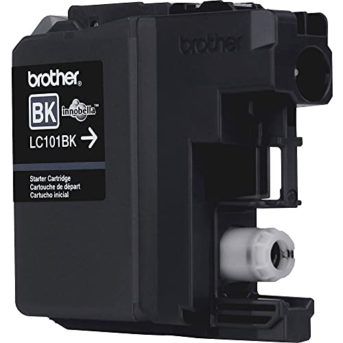 Image of Brother Genuine Standard Yield Black Ink Cartridge, LC101BK, Replacement Black Ink, Page Yield Upto 300 Pages, LC101 (Pack of 2)