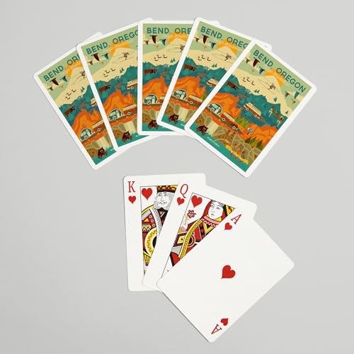 Baraaja de Cartas de Poker Lantern Press Geometric miniatura 7