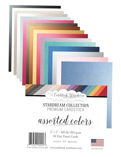 Cardstock Warehouse Stardream Assorted Colors - 5 x 7