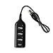 Produktbild Q4 4 Port USB 2.0 Hub. High Speed USB 4 Port Splitter. USB2 Adapter. Schwarz