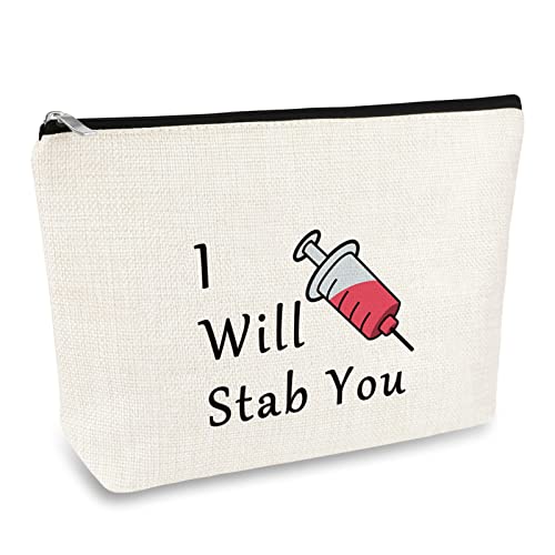 Nurse Gifts for Women Cosmetic Bag Funny Nurse Gifts Nursing Graduation Gifts Registered Nurse Gifts Makeup Bag Nurse Appreciation Gifts Nursing School Student Gifts RN Christmas Nurse's Day Gift