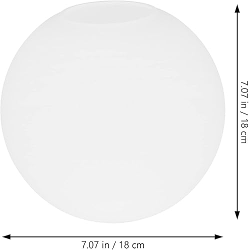 Vista 54 de Vaguelly Sombra de globos de vidrio de 7 pulgadas para accesorios de luz, pantallas de lámpara de globo de vidrio esmerilado blanco, cubierta