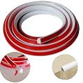 Flexible Quarter Round Molding, Peel and Stick Bendable Trim for Floors, Kitchen Countertops, Bathrooms, and Shower Corners(White/Black/Grey/Transparent)