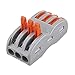 MYAMIA 20 Sztuk 3-Pinowe Zlacze Dokujace Do Drutu Blok Termiczny Uniwersalny Szybka Listwa Zaciskowa Spl-3 Zlacze Kabla Elektrycznego Zacisk 0,08-4,0mm²
