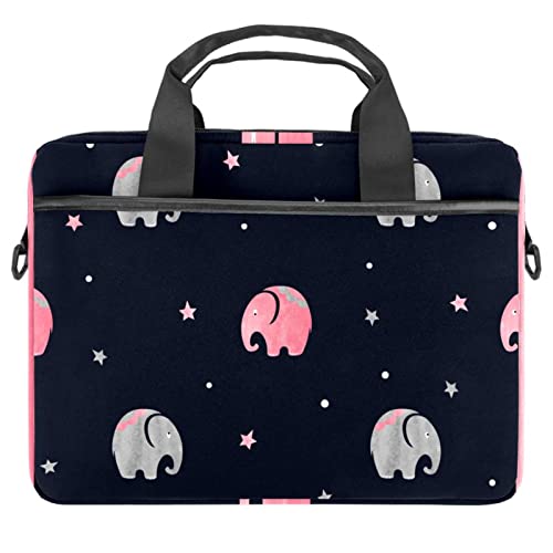 Sac à bandoulière pour ordinateur portable sacoche verte éléphant 13.3