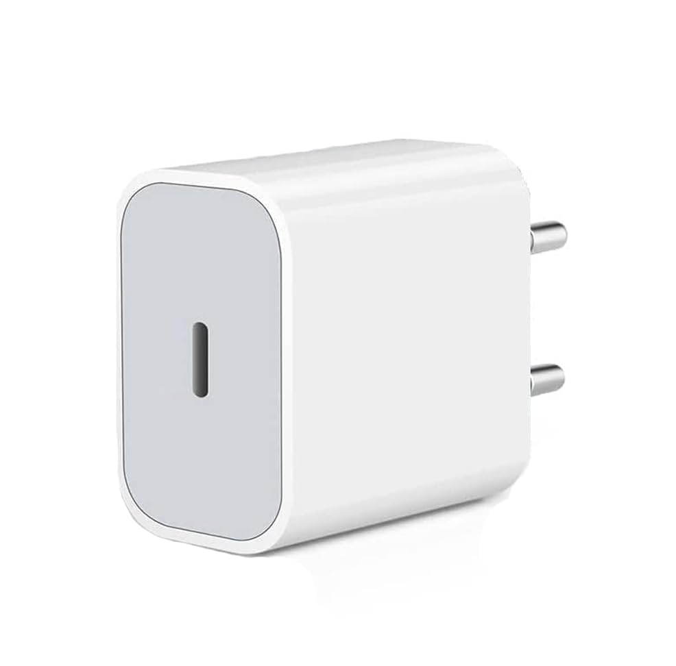 Image of 20W Original Type C PD 3.0 USB-C Fast Charging Adaptor Compatible with iPhone 16 /16 Plus /16 Pro /16 Pro Max, 15 /14 /13 /12 /11 Series (BIS Certified)