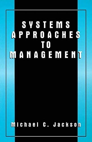 Systems Approaches to Management by Michael Jackson (2000-11-30)