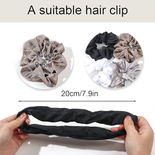 Image of Hair Scrunchies for Women - Hair Ties No Damage Both for Thick Hair or Thin Hair Curl Hair No Crease Scrunchies Ponytail Holder No Hurt Your Hair