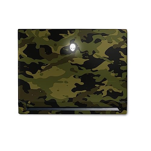 Image of MightySkins Skin Compatible with Alienware M18 R1 (2023) Full Wrap Kit - Green Camouflage | Protective, Durable, and Unique Vinyl Decal wrap Cover | Easy to Apply & Change Styles | Made in The USA