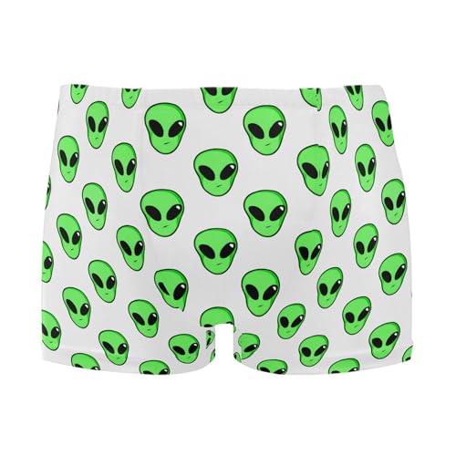 Cute Alien UFO Mens Swim Trunk Swimwear Bathing Suit Swim Brief Square Leg Board Short S B0404008